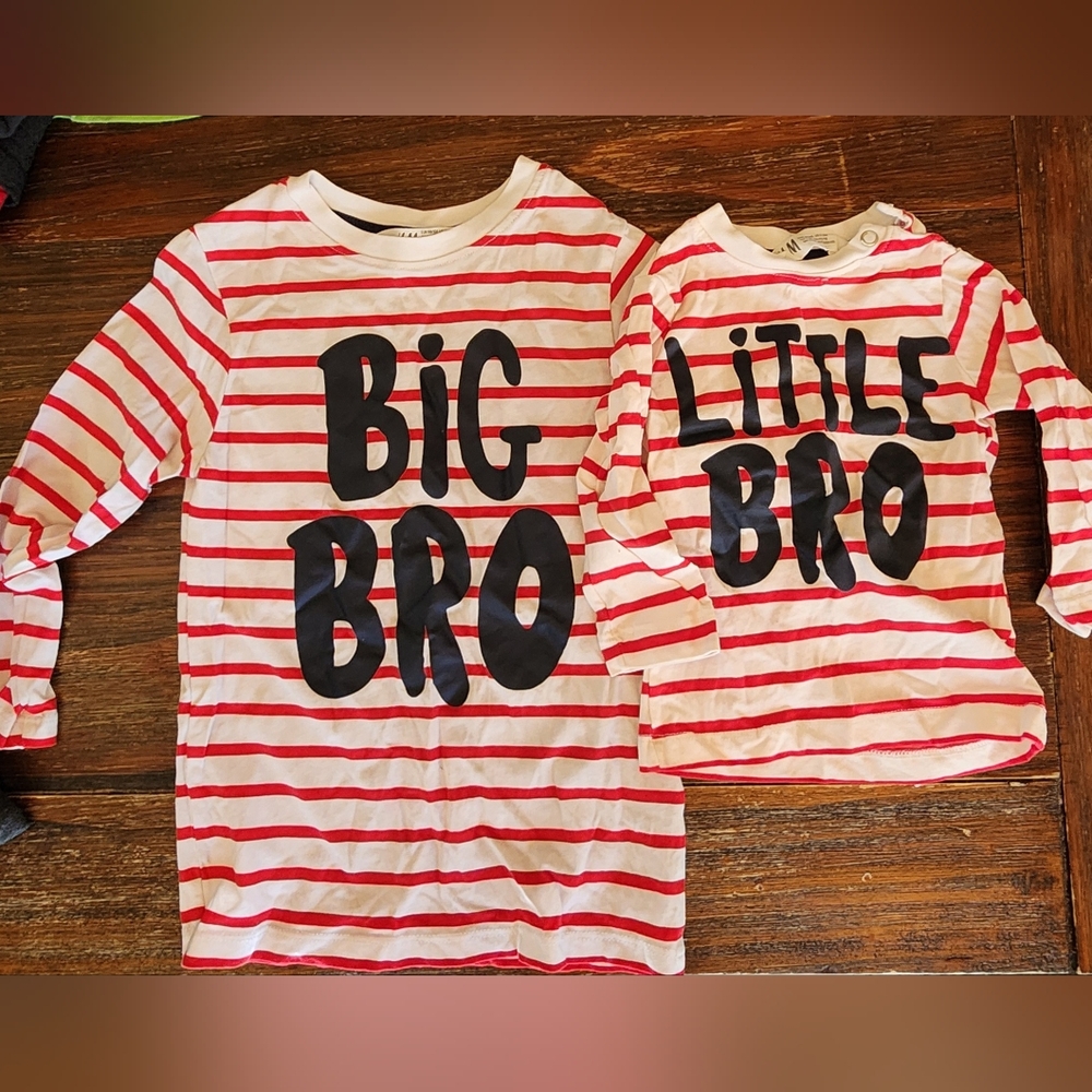 Big Bro Little Bro Matching Shirts H&M